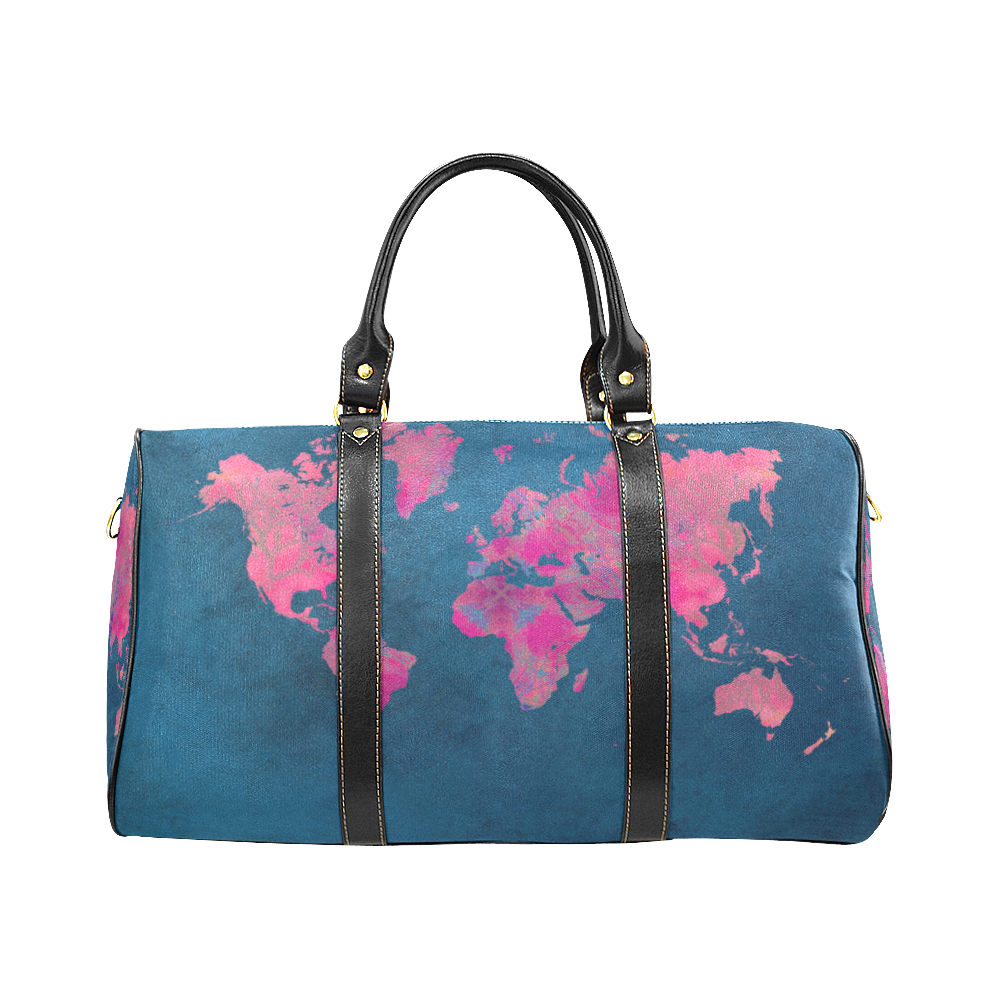 map of the world New Waterproof Travel Bag/Small (Model 1639)