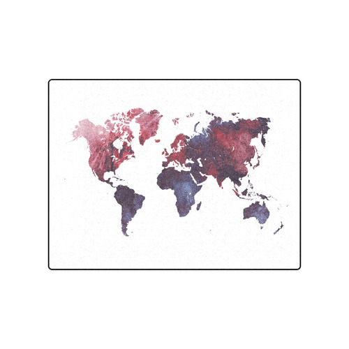 map of the world Blanket 50"x60"