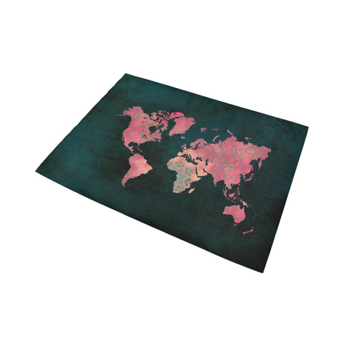 map of the world Area Rug7'x5'