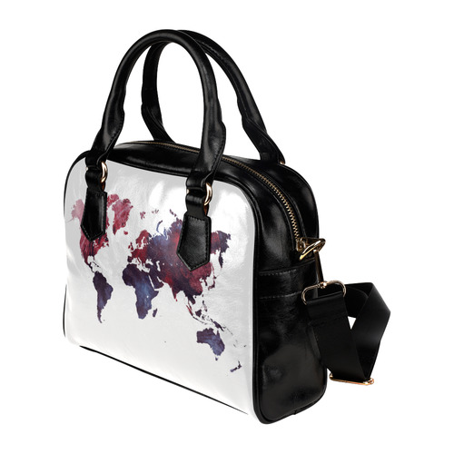 map of the world Shoulder Handbag (Model 1634)