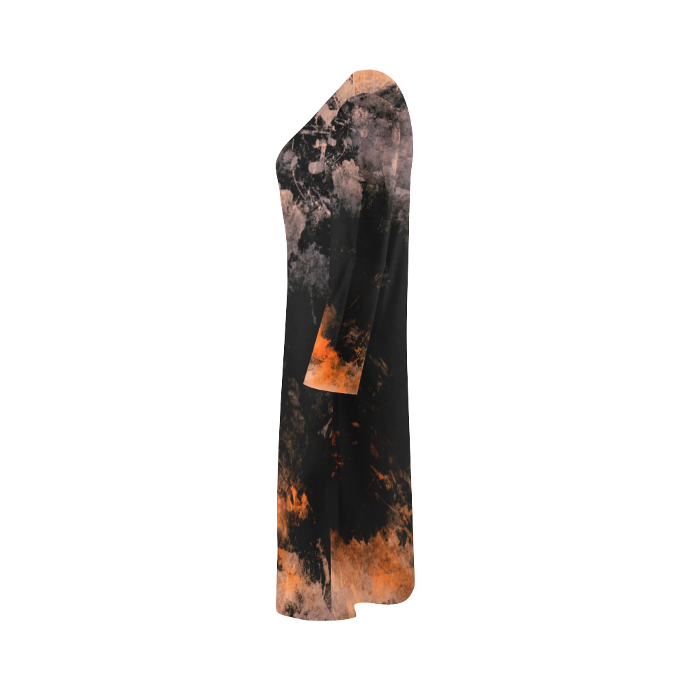 abstraction colors Bateau A-Line Skirt (D21)