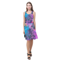 abstraction colors Atalanta Casual Sundress(Model D04)