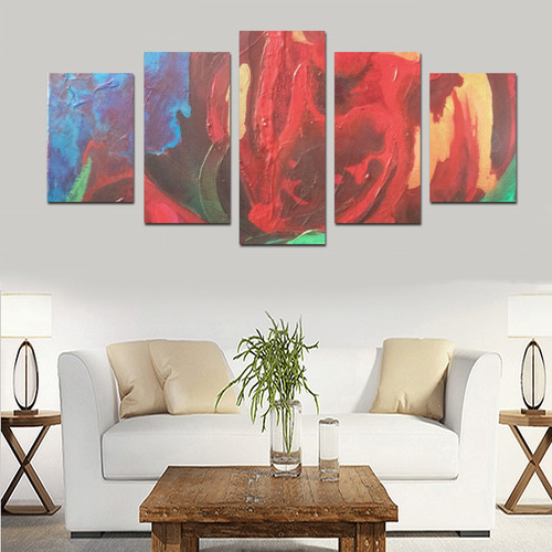 The Tulips Came Early Canvas Print Sets D (No Frame)