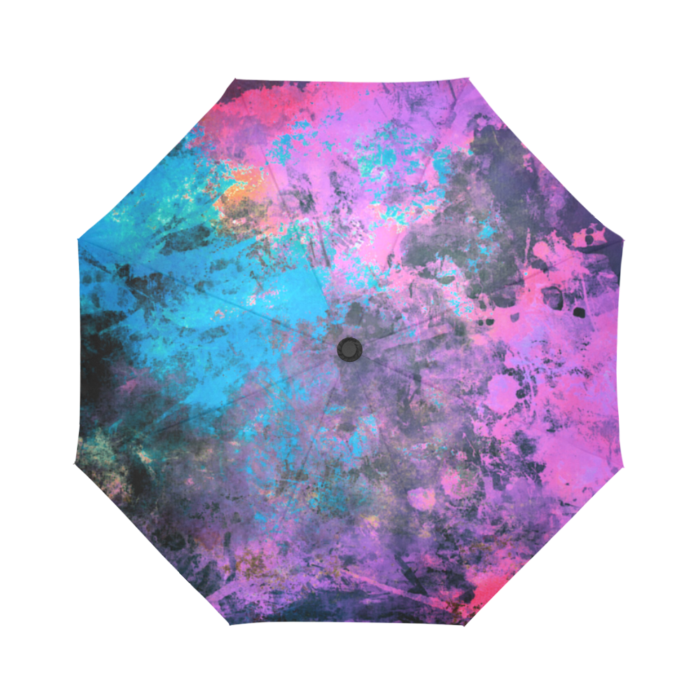 abstraction colors Auto-Foldable Umbrella (Model U04)