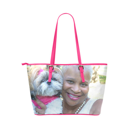 Gailtricia and Jazzy Leather Tote Bag/Large (Model 1651)