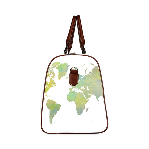 map of the world Waterproof Travel Bag/Large (Model 1639)