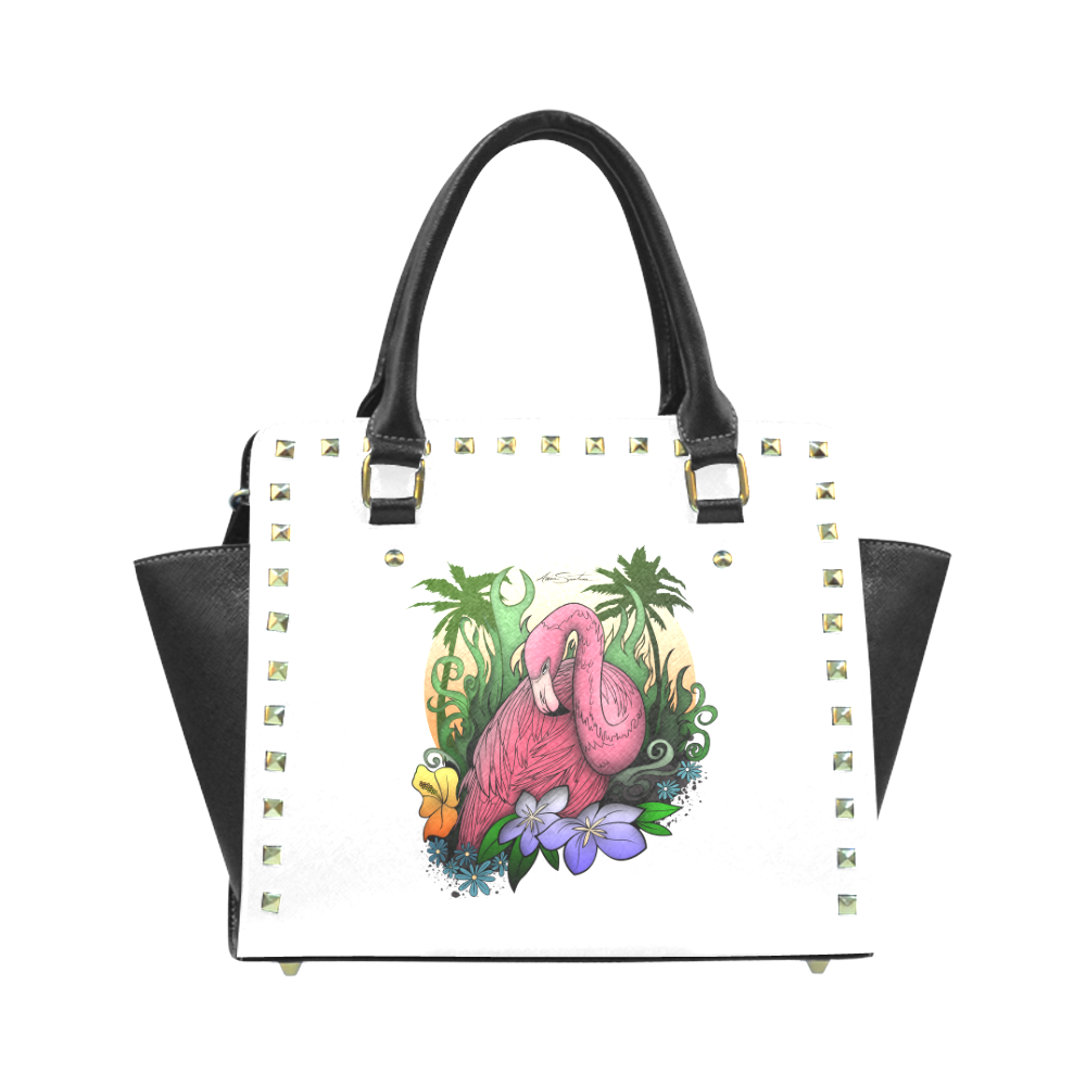 Flamingo Rivet Shoulder Handbag (Model 1645)