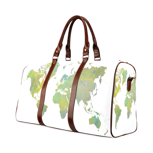 map of the world Waterproof Travel Bag/Large (Model 1639)