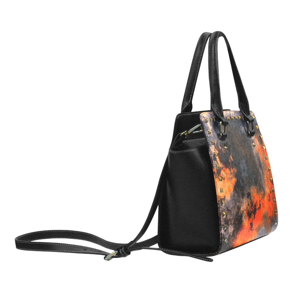 abstraction colors Rivet Shoulder Handbag (Model 1645)