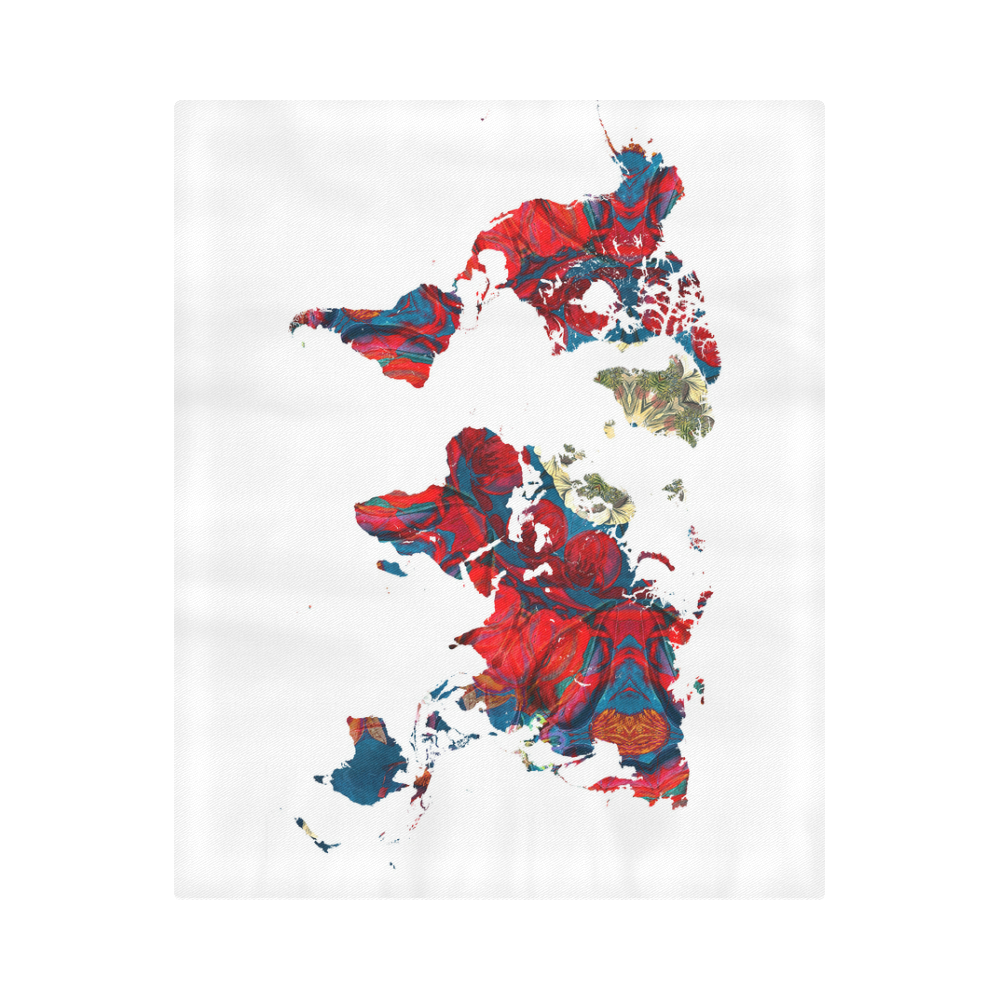 map of the world Duvet Cover 86"x70" ( All-over-print)