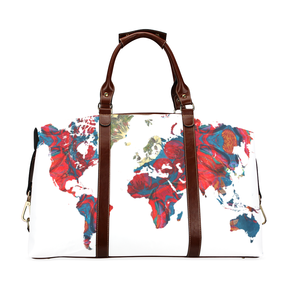 map of the world Classic Travel Bag (Model 1643) Remake