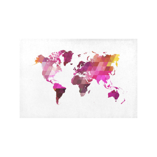 map of the world Placemat 12’’ x 18’’ (Set of 6)