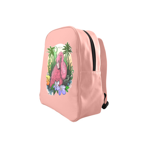 Flamingo School Backpack (Model 1601)(Medium)