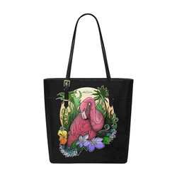 Flamingo Euramerican Tote Bag/Small (Model 1655)
