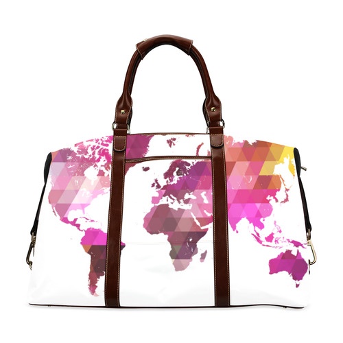 map of the world Classic Travel Bag (Model 1643) Remake