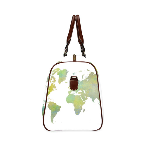 map of the world Waterproof Travel Bag/Large (Model 1639)