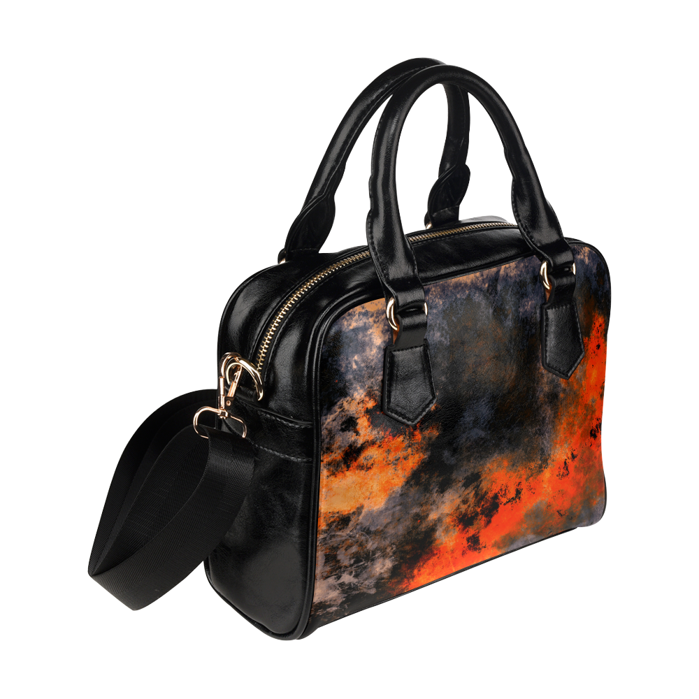 abstraction colors Shoulder Handbag (Model 1634)