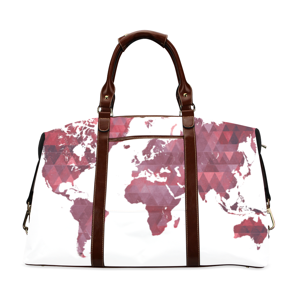 map of the world Classic Travel Bag (Model 1643) Remake