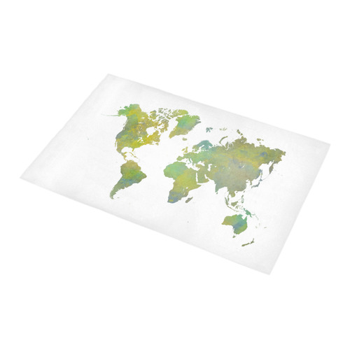 map of the world Bath Rug 16''x 28''