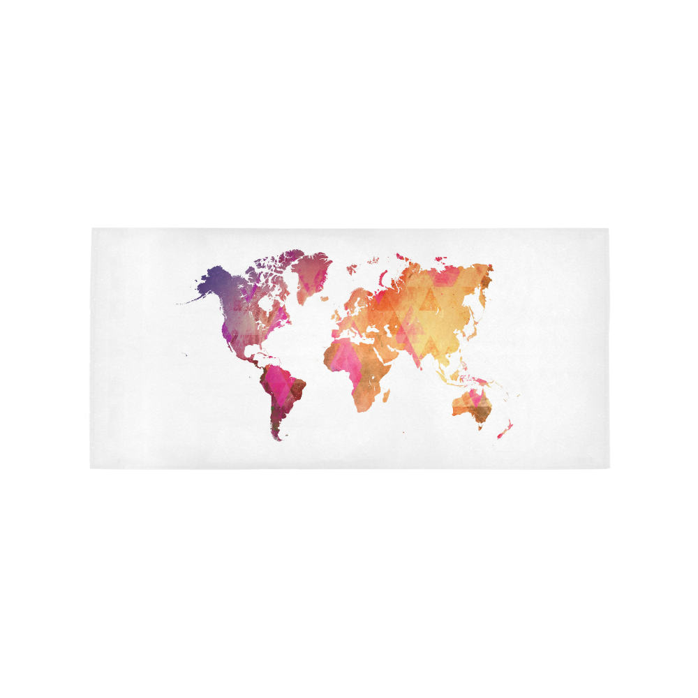 map of the world Area Rug 7'x3'3''