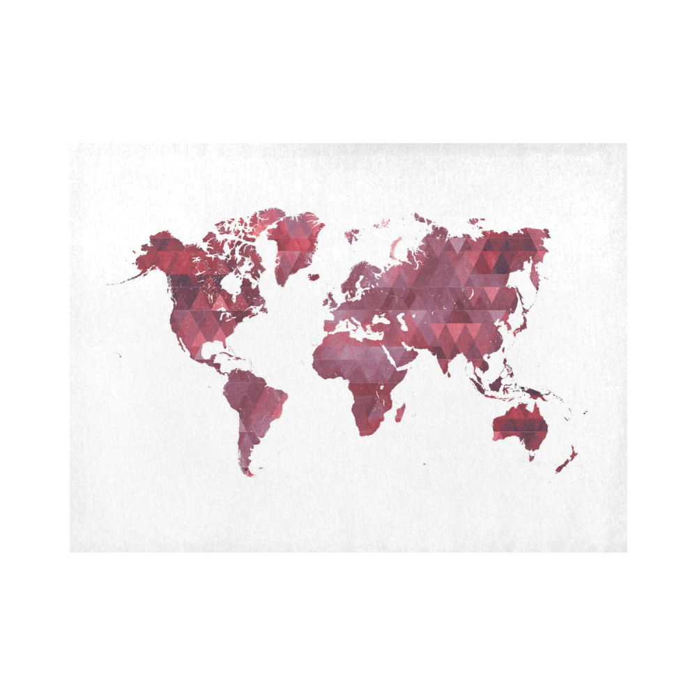 map of the world Placemat 14’’ x 19’’ (Set of 6)