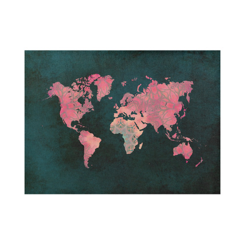 map of the world Placemat 14’’ x 19’’ (Set of 6)