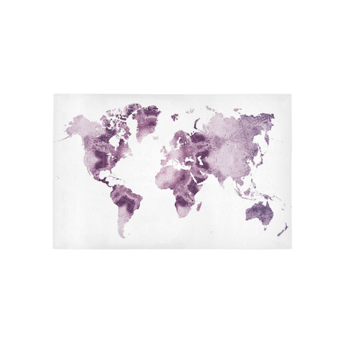 map of the world Area Rug 5'x3'3''