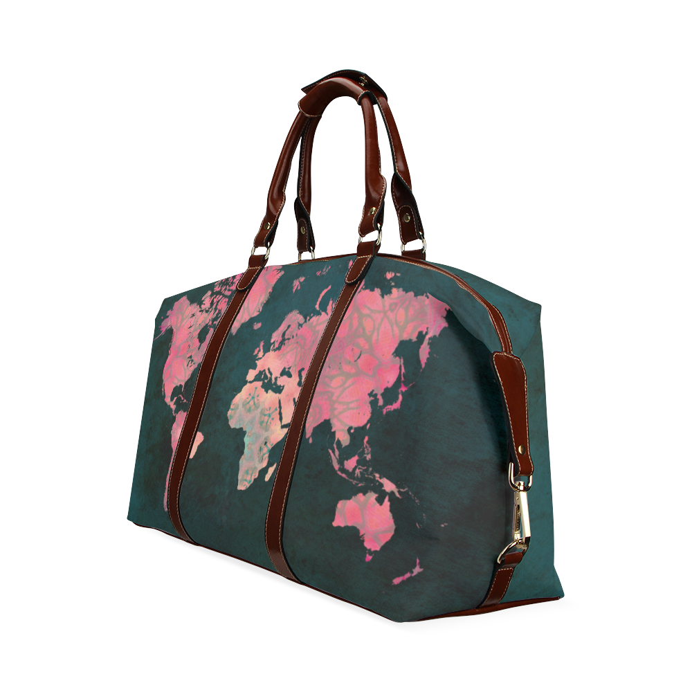 map of the world Classic Travel Bag (Model 1643) Remake