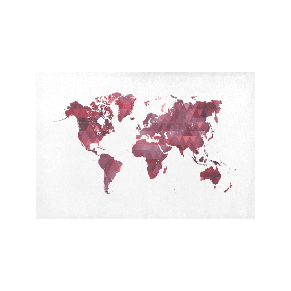 map of the world Placemat 12’’ x 18’’ (Set of 6)