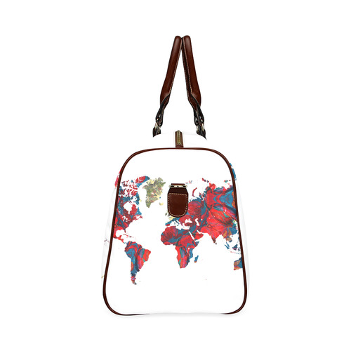 map of the world Waterproof Travel Bag/Large (Model 1639)