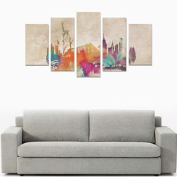 New York City skyline 1 Canvas Print Sets A (No Frame)