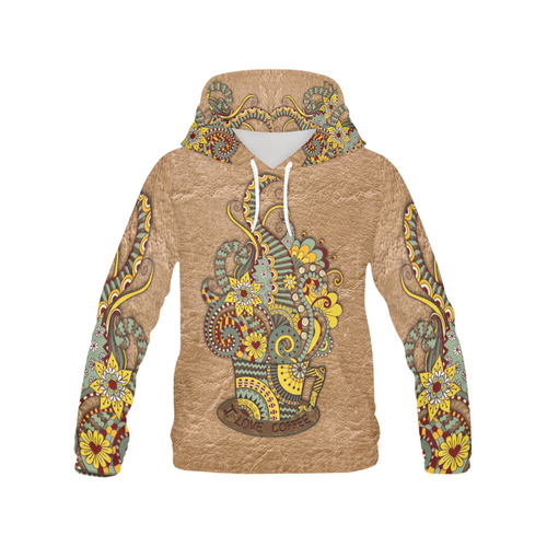 for coffee lovers All Over Print Hoodie for Women (USA Size) (Model H13)