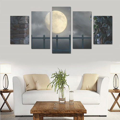 moon window Canvas set by Martina Webster Canvas Print Sets D (No Frame)