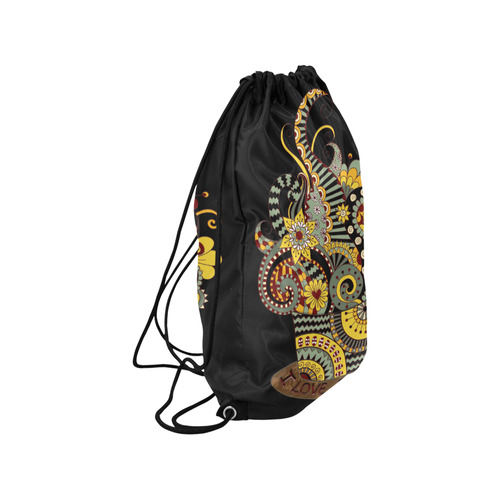 I love coffee Medium Drawstring Bag Model 1604 (Twin Sides) 13.8"(W) * 18.1"(H)