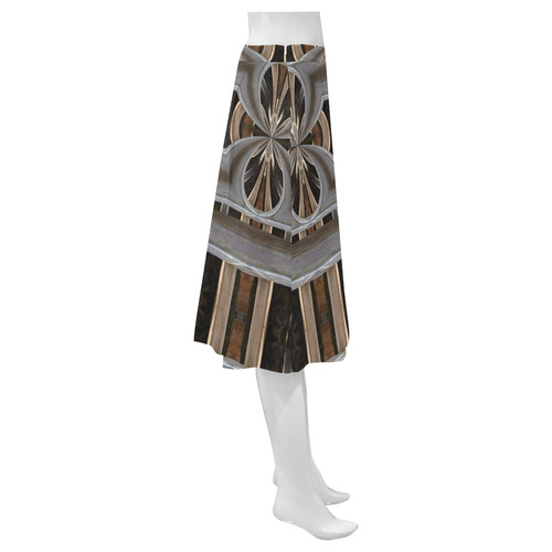Backyard Lumber Mnemosyne Women's Crepe Skirt (Model D16)