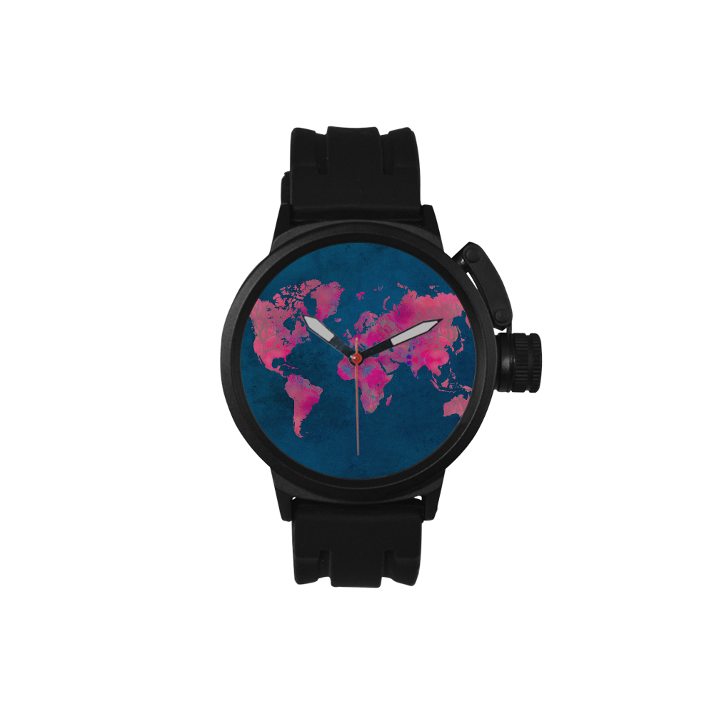 map of the world Men's Sports Watch(Model 309)