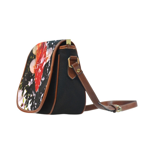 orange koi saddle bag Saddle Bag/Small (Model 1649)(Flap Customization)