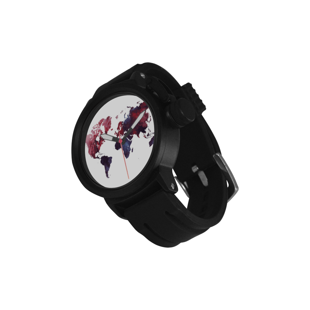 map of the world Men's Sports Watch(Model 309)