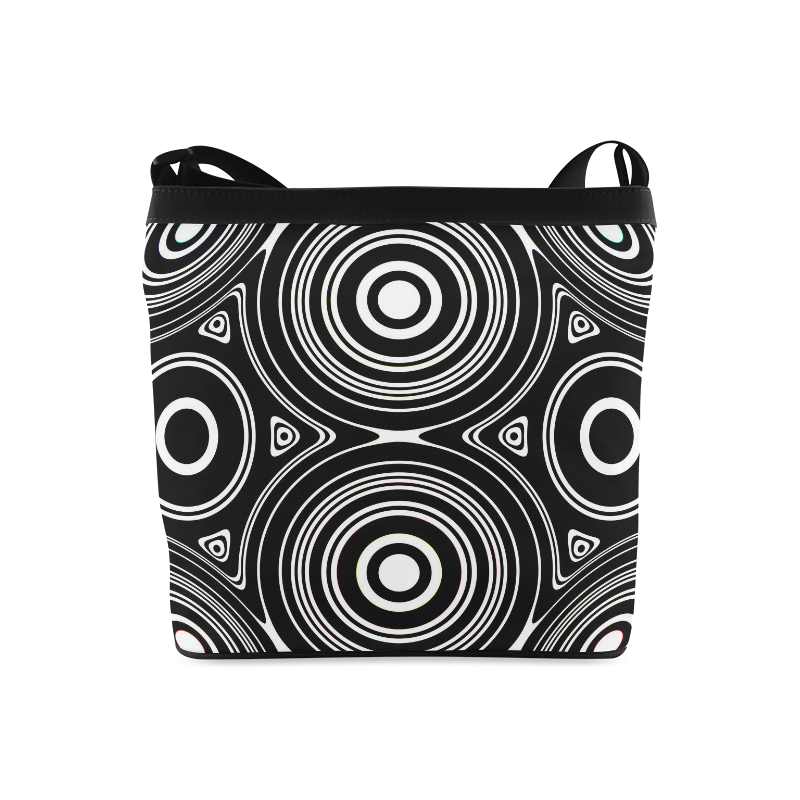 Concentric Circle Pattern Crossbody Bags (Model 1613)