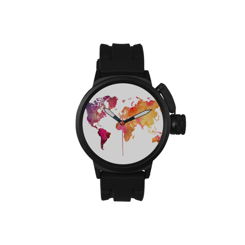 map of the world Men's Sports Watch(Model 309)