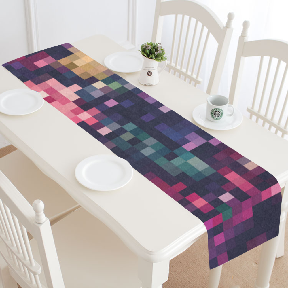 Mosaic Pattern 8 Table Runner 14x72 inch