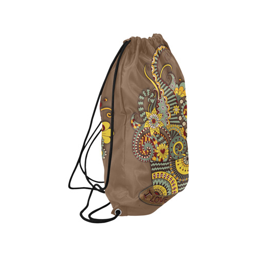 I love coffee Medium Drawstring Bag Model 1604 (Twin Sides) 13.8"(W) * 18.1"(H)