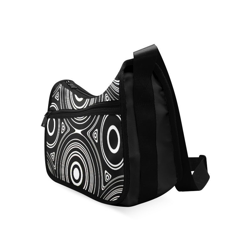 Concentric Circle Pattern Crossbody Bags (Model 1616)
