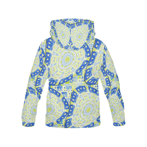 Distorted Order All Over Print Hoodie for Women (USA Size) (Model H13)