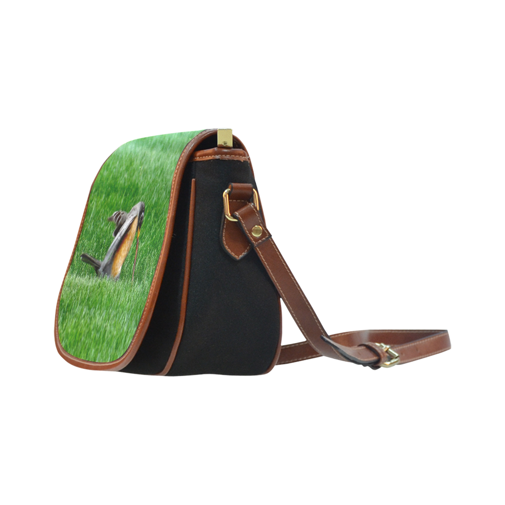 The early bird saddle bag Saddle Bag/Small (Model 1649)(Flap Customization)