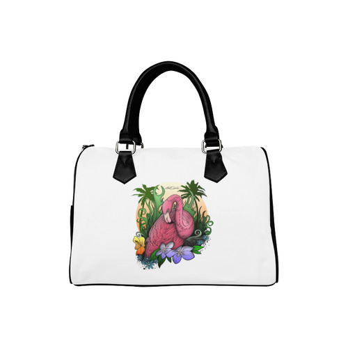 Flamingo Boston Handbag (Model 1621)