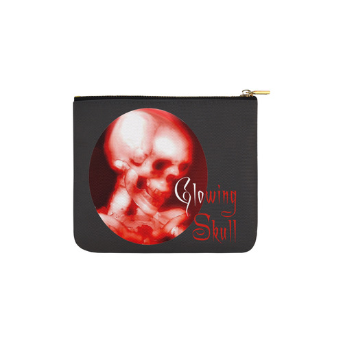glowing skull carry all pouch Carry-All Pouch 6''x5''