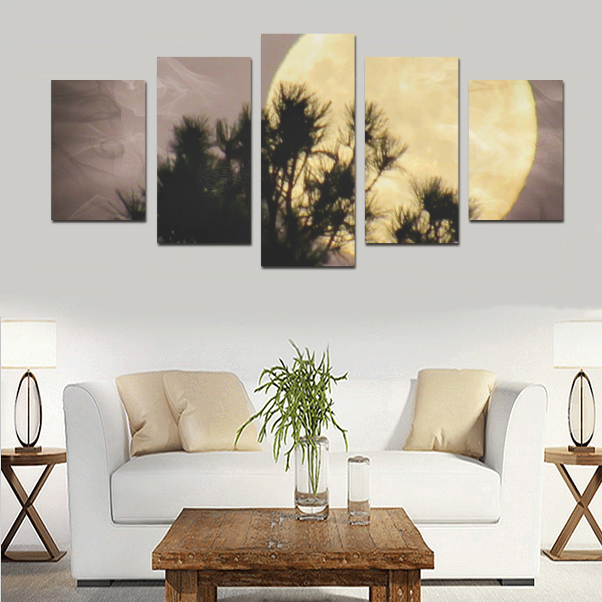 Moonsmoke Canvas Set by Martina Webster Canvas Print Sets D (No Frame)