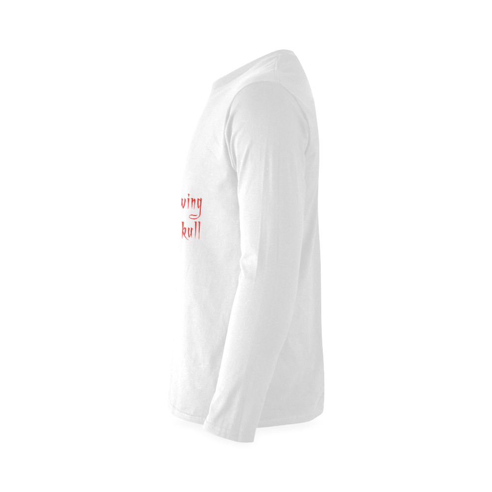 glowing skull long sleeve tshirt Sunny Men's T-shirt (long-sleeve) (Model T08)