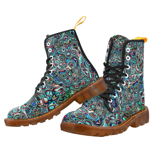 VanGogh Swirl - Jera Nour Martin Boots For Women Model 1203H